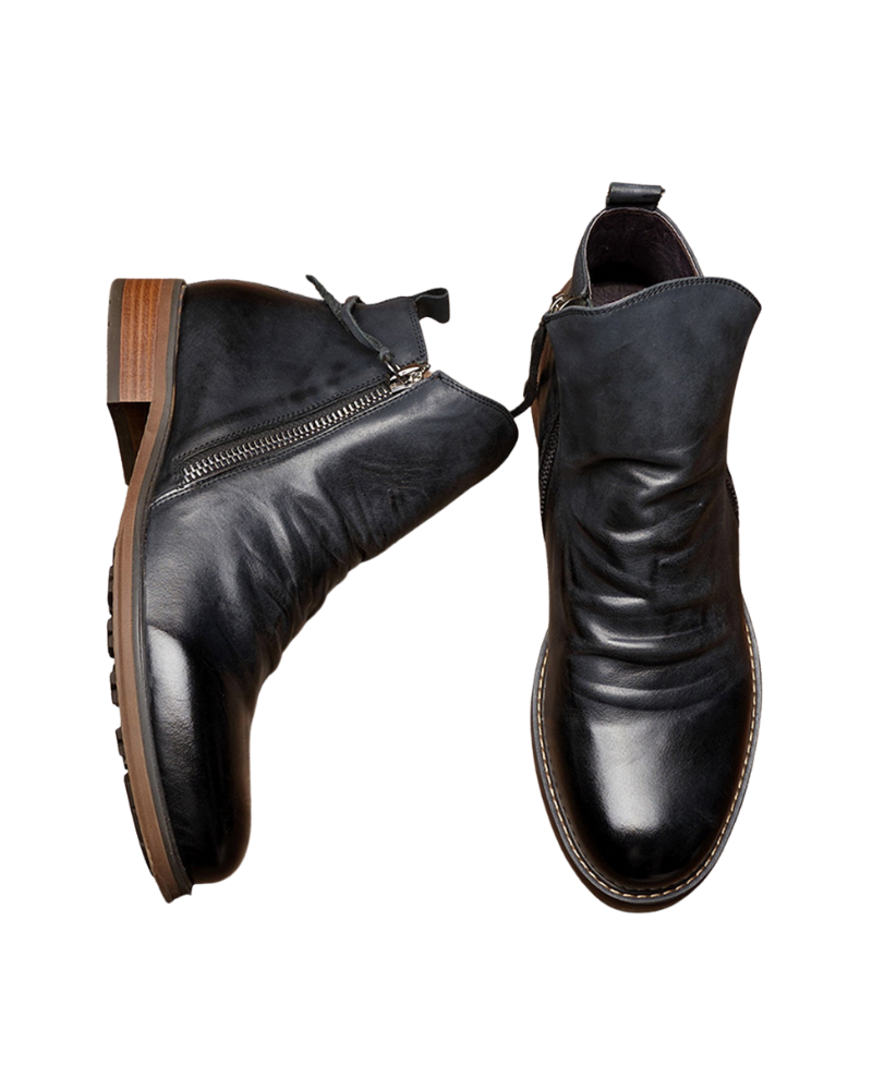 Benjamin Bottines Homme – Boots Élégantes à Zip Latéral avec Design Moderne et Confortable