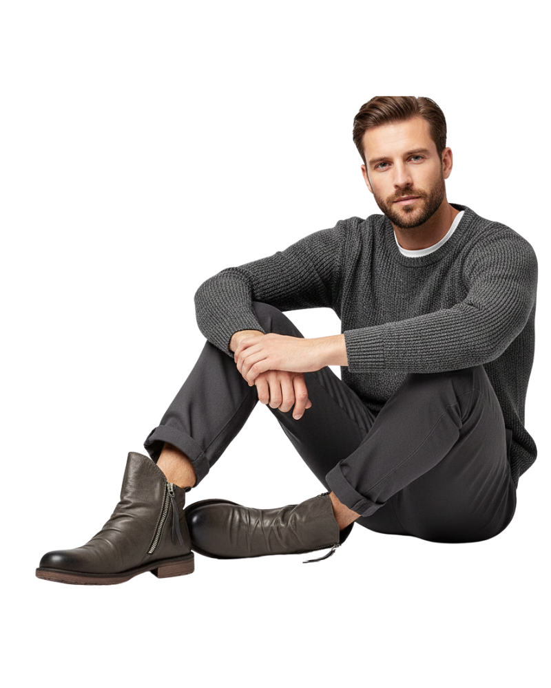 Benjamin Bottines Homme – Boots Élégantes à Zip Latéral avec Design Moderne et Confortable