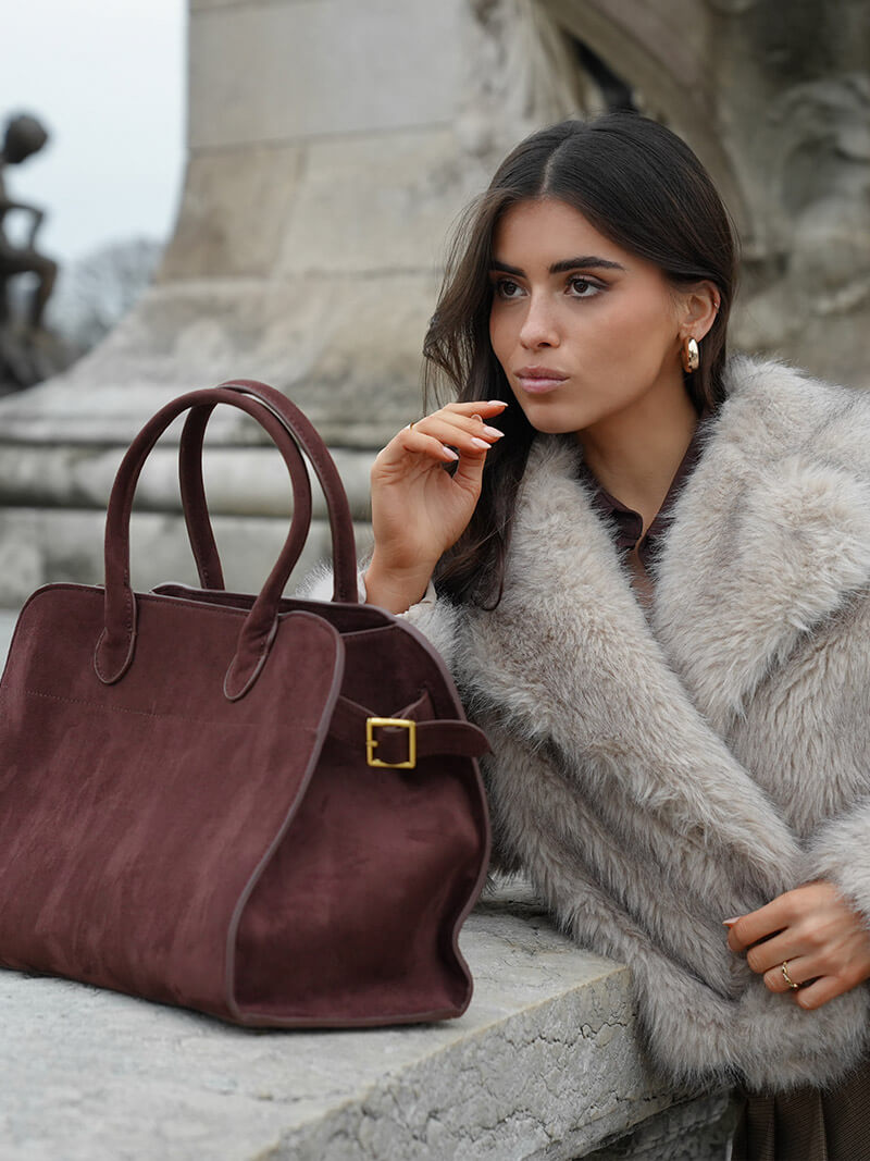 Ashley Sac Bandoulière Femme – Sac en Cuir Élégant pour le Quotidien, le Travail et les Voyages