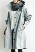 Rebecca Manteau de Pluie Femme – Imperméable Urbain avec Capuche Oversize et Tissu Respirant