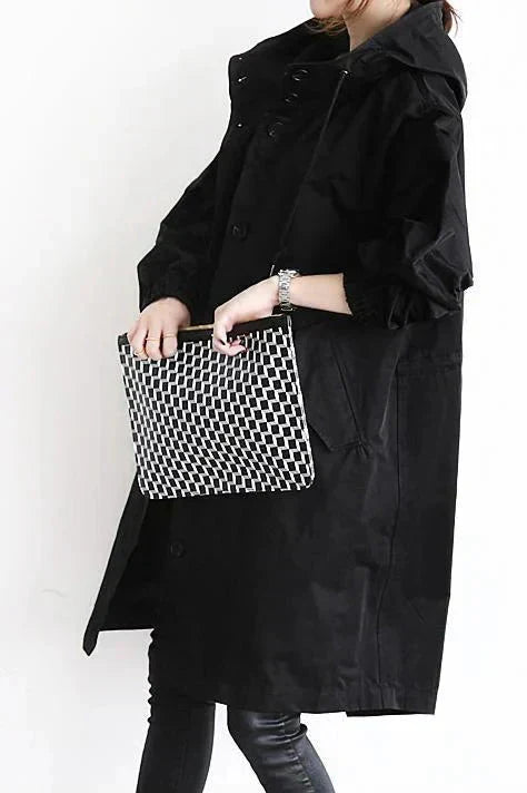 Rebecca Manteau de Pluie Femme – Imperméable Urbain avec Capuche Oversize et Tissu Respirant