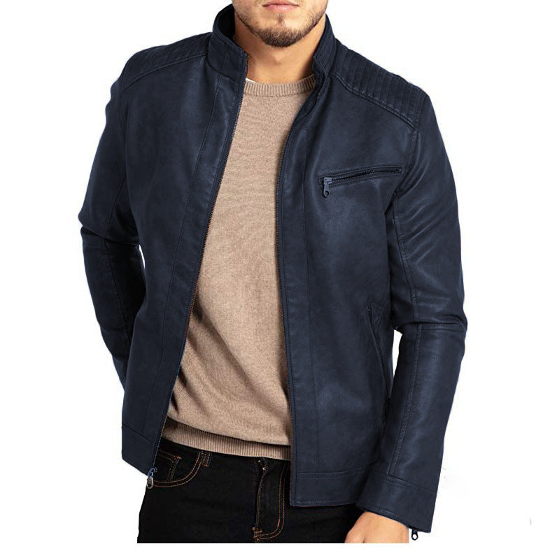 Brandon Veste en Cuir Homme – Blouson Vintage Durable au Style Classique & Intemporel