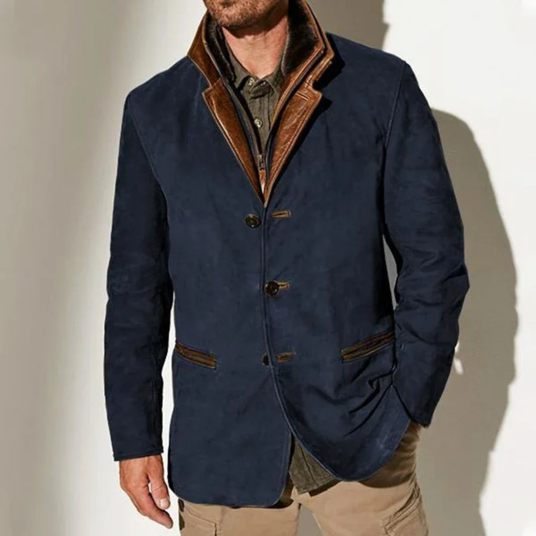 Hadrian Veste Vintage Homme – Veste Classique Rétro avec Doublure Confortable et Style Intemporel
