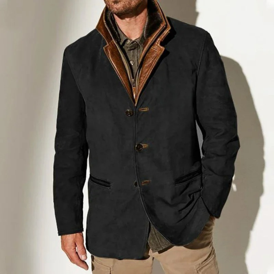 Hadrian Veste Vintage Homme – Veste Classique Rétro avec Doublure Confortable et Style Intemporel