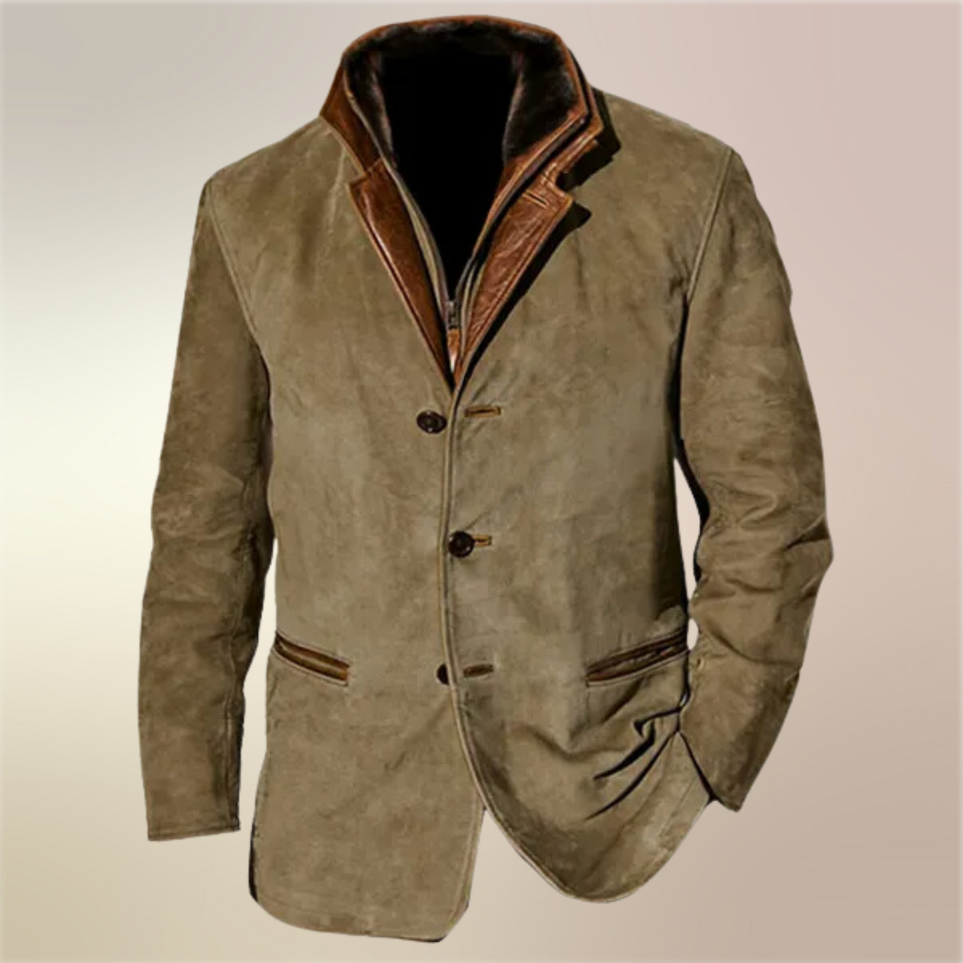 Hadrian Veste Vintage Homme – Veste Classique Rétro avec Doublure Confortable et Style Intemporel