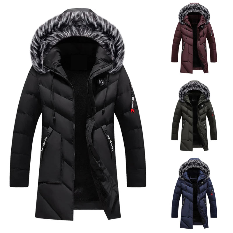 Landon Manteau Homme d'Hiver – Parka Chaude avec Tissu Déperlant et Capuche Ajustable