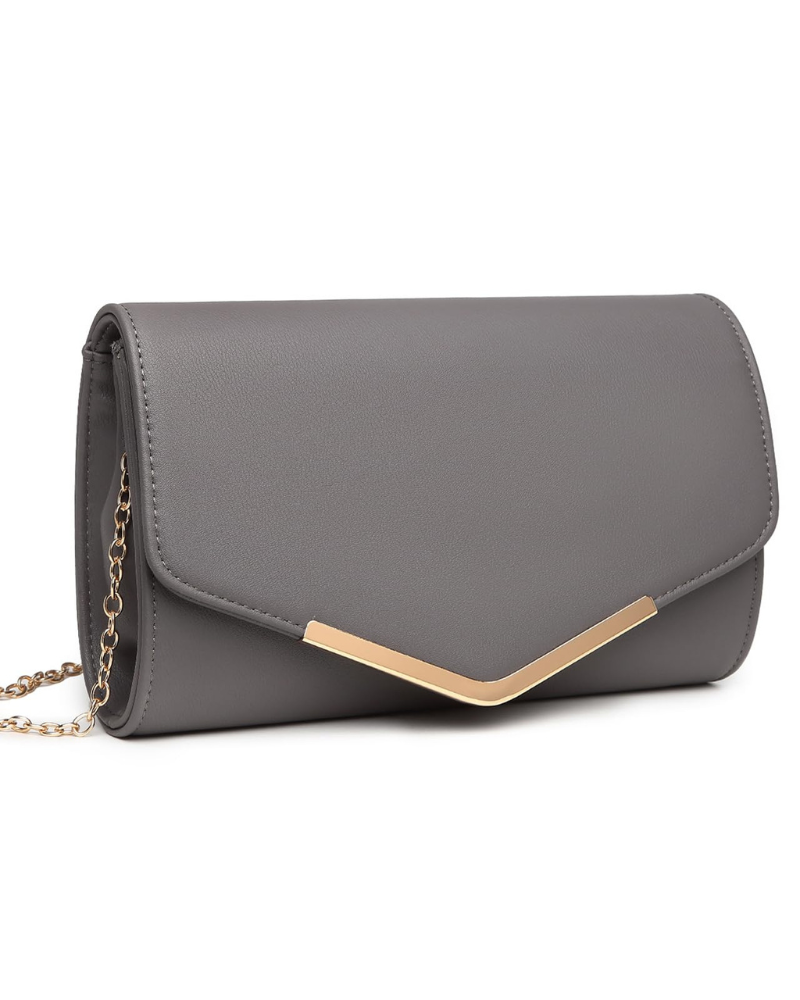Lorelei Women's Clutch – Elegant Glittery Evening Bag with Removable Shoulder Strap Envelope
