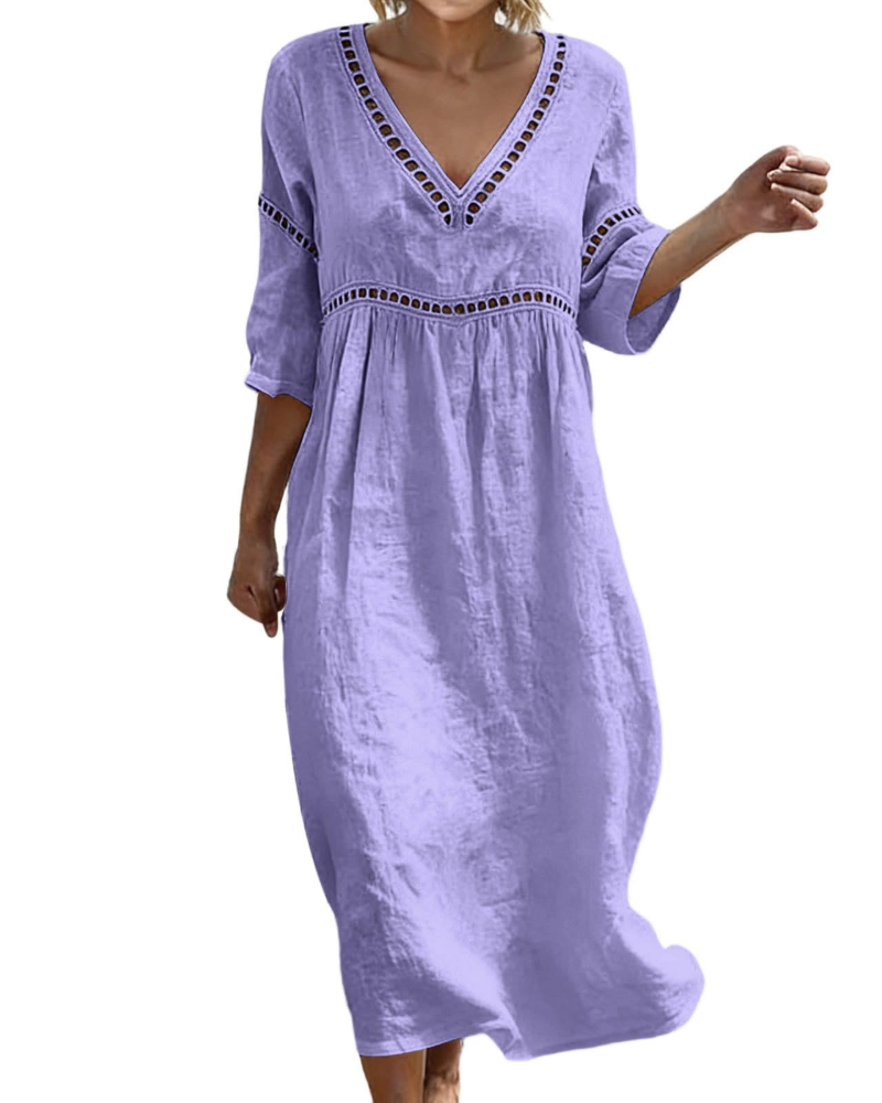 Madison Robe Femme – Robe Élégante Coupe Ajustée Fluide pour Printemps & Été