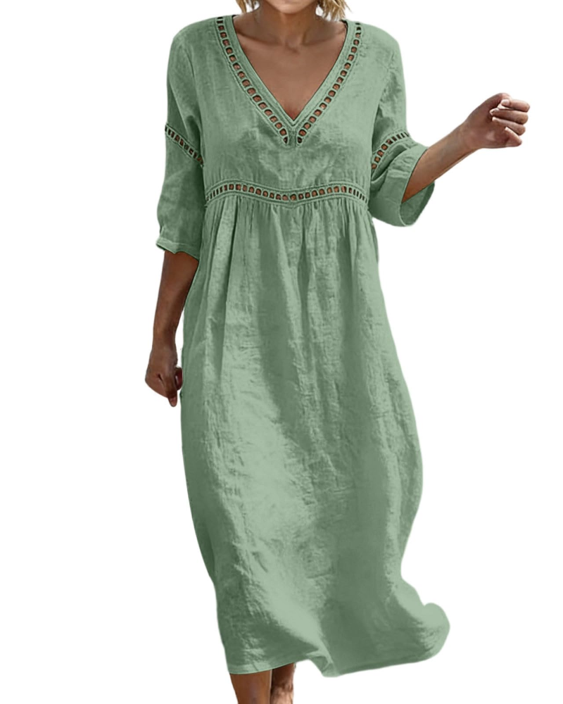 Madison Robe Femme – Robe Élégante Coupe Ajustée Fluide pour Printemps & Été