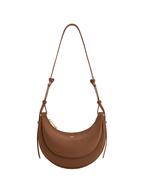 Greer Sac Bandoulière Femme – Sac en Cuir Végan Bandoulière Réglable Finitions Dorées