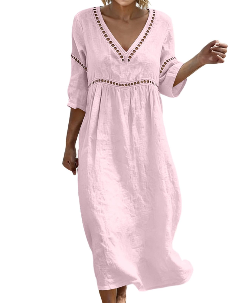 Madison Robe Femme – Robe Élégante Coupe Ajustée Fluide pour Printemps & Été
