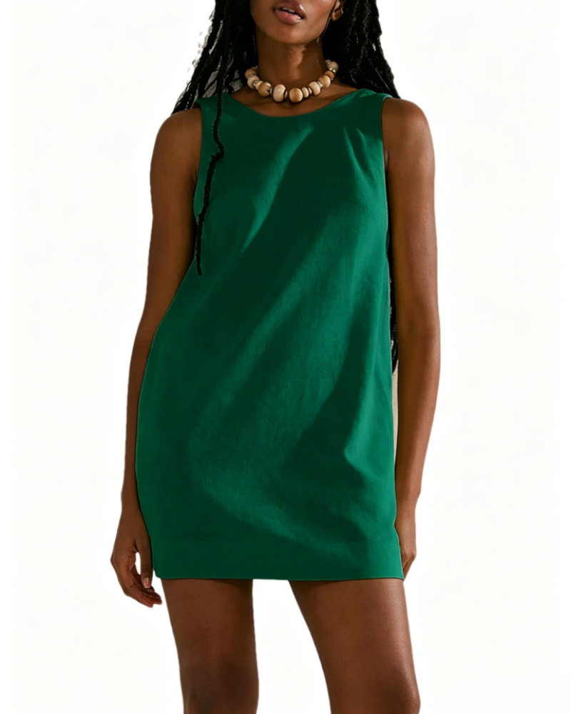 Aubrey Robe Décontractée Femme – Robe Sans Manches à Dos Ouvert et Coupe Ample