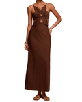 Bianca Robe Femme – Robe Dos Nu à Découpe avec Bustier Pétale et Coupe Élégante