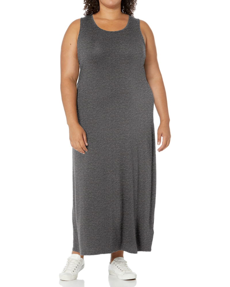 Bexley Robe Longue Femme – Robe Maxi Débardeur Col Rond Sans Manches Coupe Ajustée
