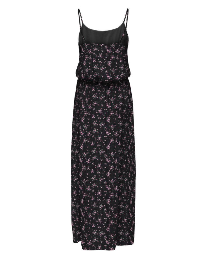 Brynn Robe Longue Femme – Robe Maxi Imprimée Sans Manches Col Rond avec Ceinture Nouée