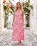 Prescott Robe Longue Femme – Robe Maxi Sans Manches Col U Bretelles Réglables Élégante