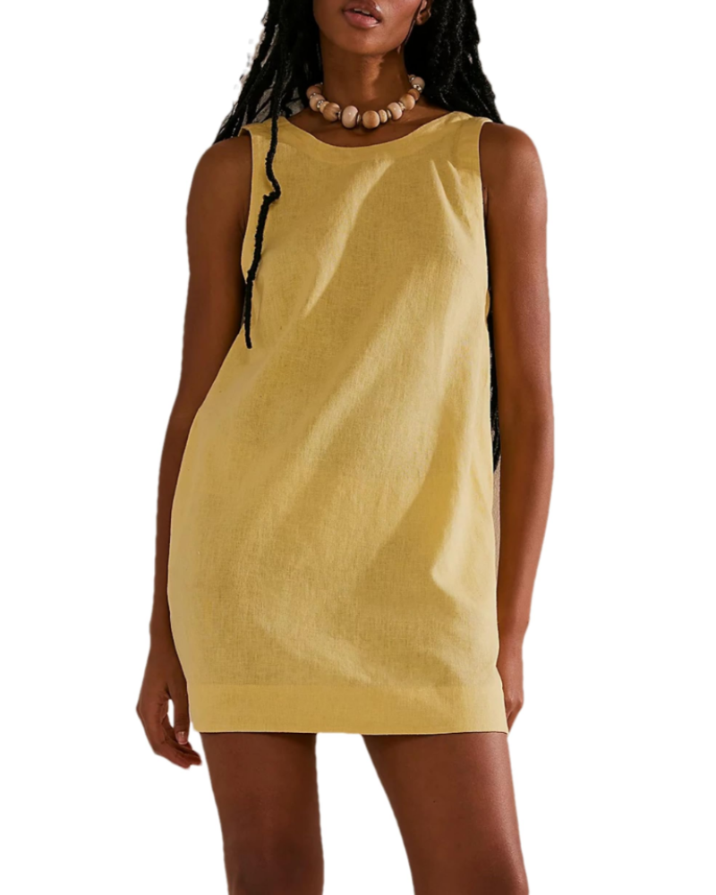 Aubrey Robe Décontractée Femme – Robe Sans Manches à Dos Ouvert et Coupe Ample