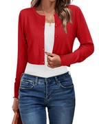 Cardigan Sienna Court Donna – Gilet Bottonato Collo Tondo Maglia Leggera Maniche Lunghe