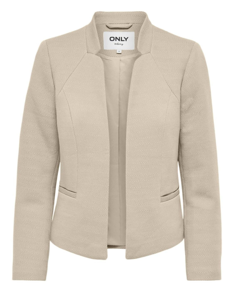 Camille Blazer Court Femme – Veste Croppée Ouverte avec Poches Style Élégant