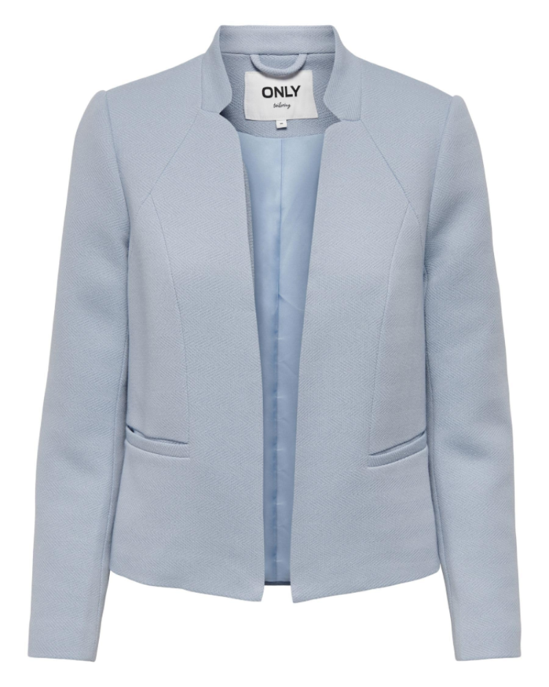 Camille Blazer Court Femme – Veste Croppée Ouverte avec Poches Style Élégant