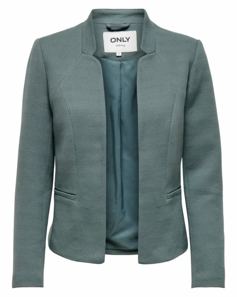 Camille Blazer Court Femme – Veste Croppée Ouverte avec Poches Style Élégant