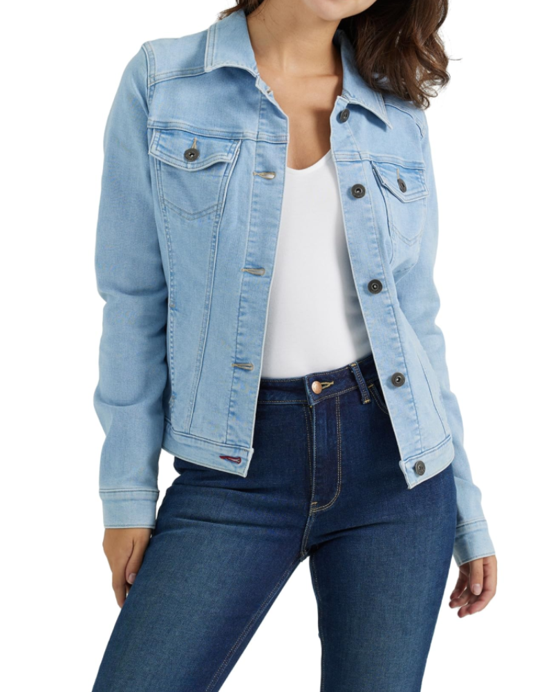 Chloe Veste en Jean Femme – Veste Denim en Coton Mélangé avec Boutons & Poches Pratiques