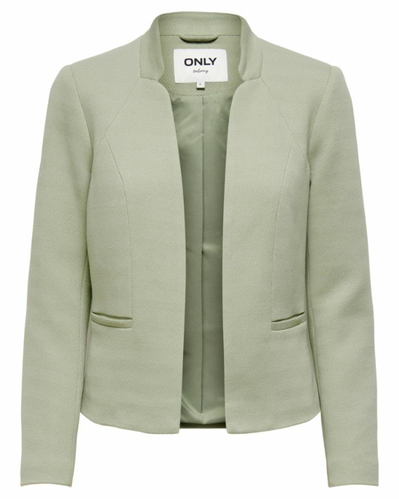 Camille Blazer Court Femme – Veste Croppée Ouverte avec Poches Style Élégant