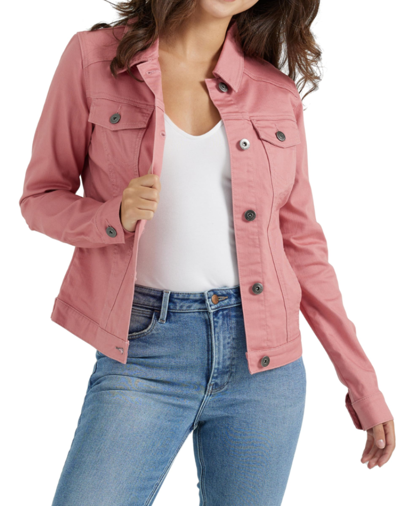 Chloe Veste en Jean Femme – Veste Denim en Coton Mélangé avec Boutons & Poches Pratiques