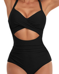 Victoria Maillot de Bain 1 Pièce Femme – Effet Gainant avec Découpes & Bretelles Réglables