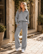 Solenne Ensemble Loungewear Femme – Ensemble Sweat Oversize et Pantalon de Jogging en Tissu Doux et Confortable