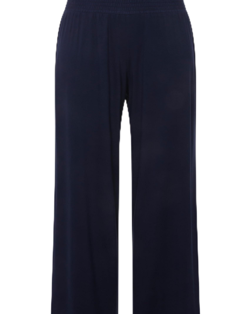 Camden Pantalon Marlene Femme – Pantalon Large Taille Élastique Coupe Droite Stretch