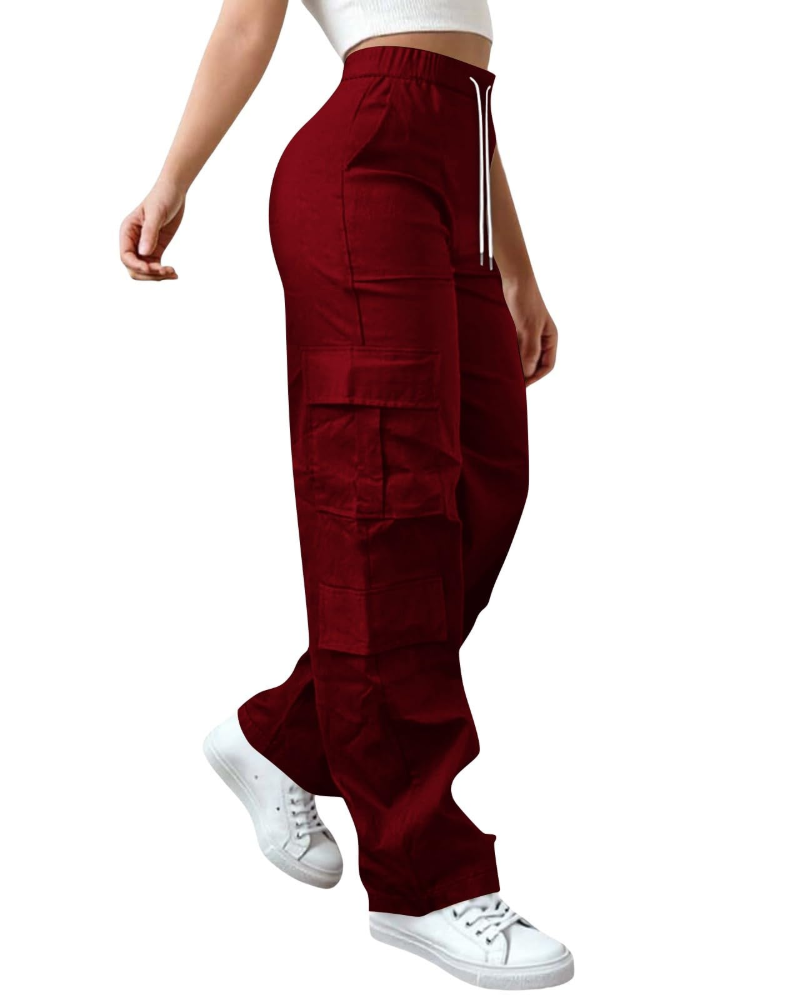 Pantaloni da donna Sydney – Pantaloni ampi a vita alta con elastico in vita, fluidi ed eleganti