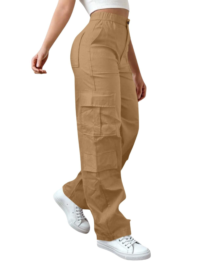Pantaloni da donna Sydney – Pantaloni ampi a vita alta con elastico in vita, fluidi ed eleganti