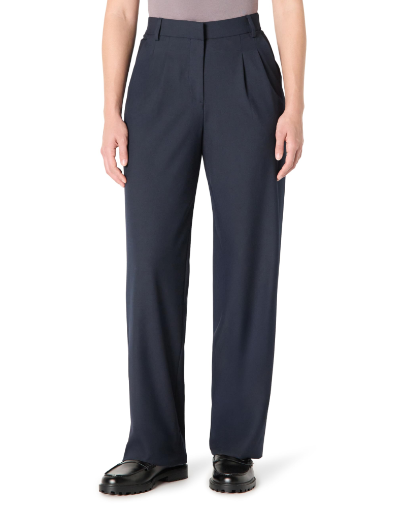 Sterling Pantalon Femme – Pantalon Tailleur Taille Haute Jambe Large Élégant Stretch