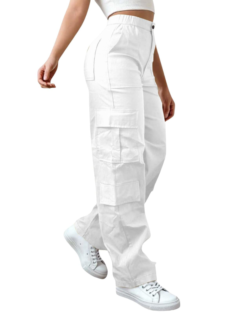 Pantaloni da donna Sydney – Pantaloni ampi a vita alta con elastico in vita, fluidi ed eleganti