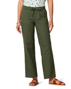 Pantaloni larghi Hollis da donna – Pantaloni in cotone e lino vita elastica con coulisse e tasche