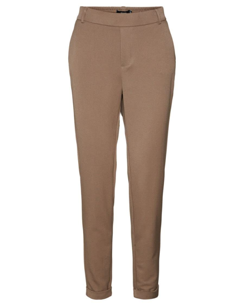 Marlowe Pantalon Femme – Pantalon Ajusté Coupe Regular Stretch avec Passants de Ceinture