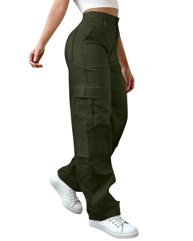 Pantaloni da donna Sydney – Pantaloni ampi a vita alta con elastico in vita, fluidi ed eleganti