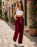 Pantaloni da donna Sydney – Pantaloni ampi a vita alta con elastico in vita, fluidi ed eleganti