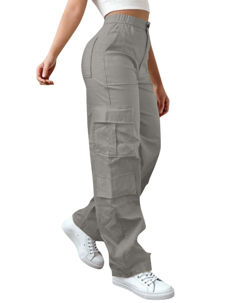 Pantaloni da donna Sydney – Pantaloni ampi a vita alta con elastico in vita, fluidi ed eleganti