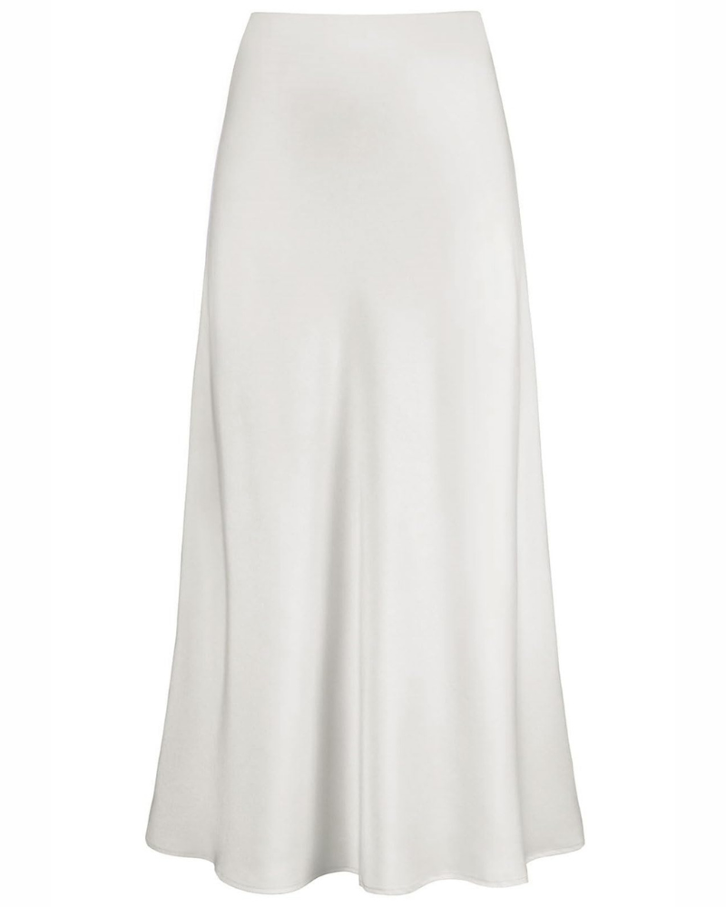 Yvette Women's Skirt – Solid Color Stretch Fabric Skirt with Elegant Versatile Cut