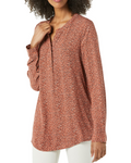 Daphne Chemise Femme – Blouse Fluide en Viscose Manches Longues Boutonnée Coupe Décontractée