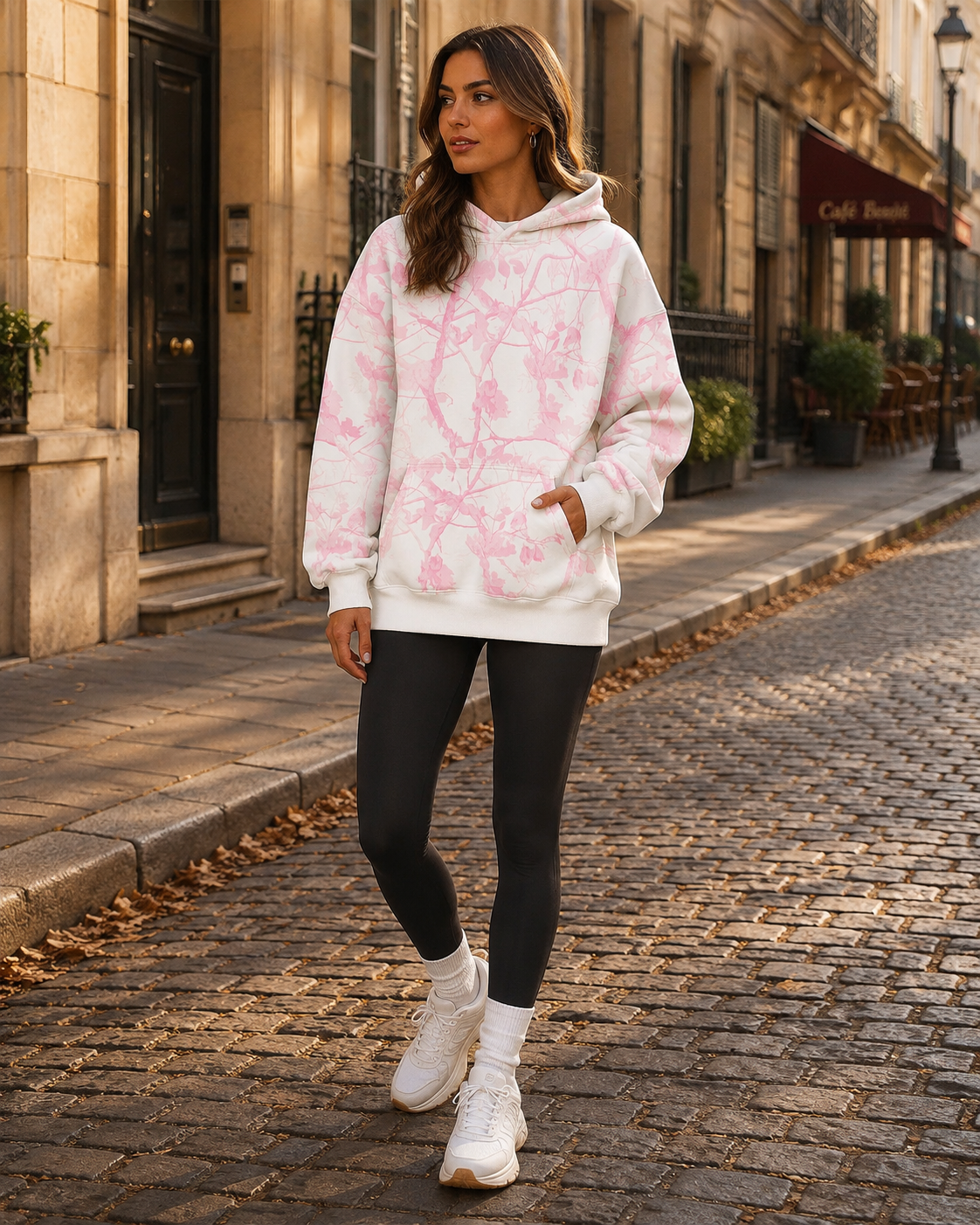 Fiona Sweat à Capuche Femme – Hoodie Oversize Polaire avec Poche Kangourou