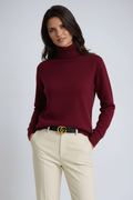 Ashley Pull Col Roulé Femme – Pull Tricoté Doux à Col Haut & Élégance Intemporelle