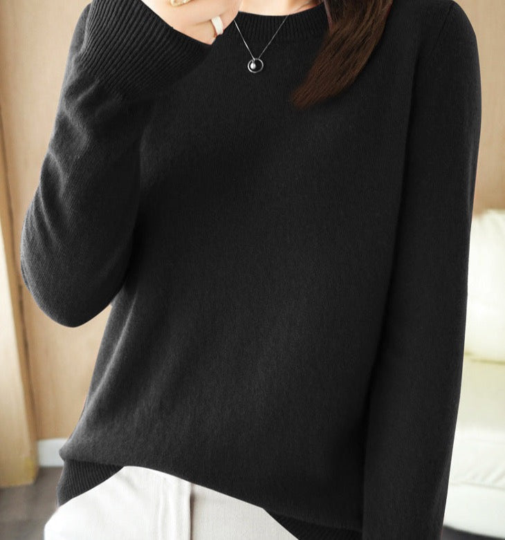 Viviane Pull Femme en Maille – Tricot Doux à Coupe Élégante & Style Intemporel