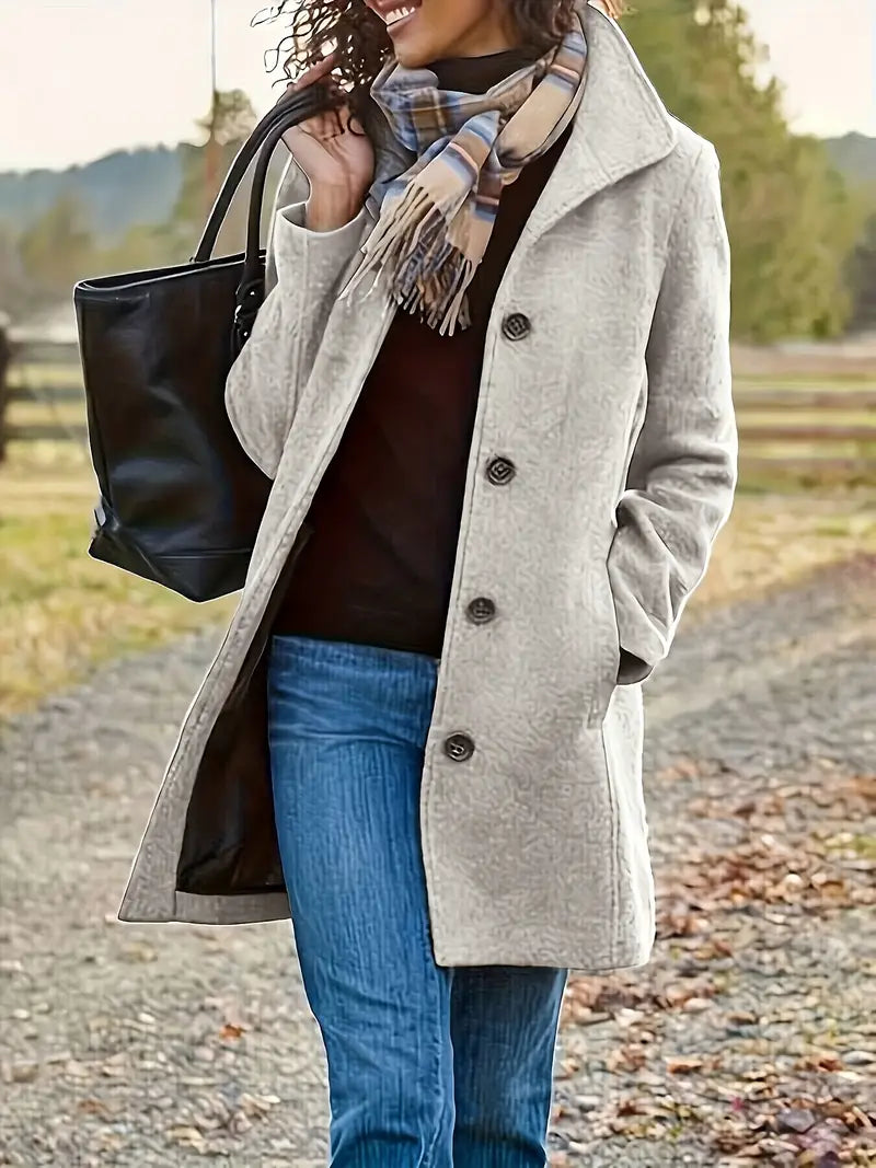 Roseline Manteau Femme d'Hiver – Manteau Élégant avec Doublure Chaude et Coupe Féminine