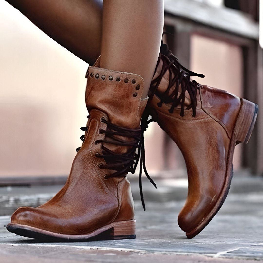 Courtney Bottines Femme – Bottines en Cuir Véritable Élégantes & Durables au Style Chic