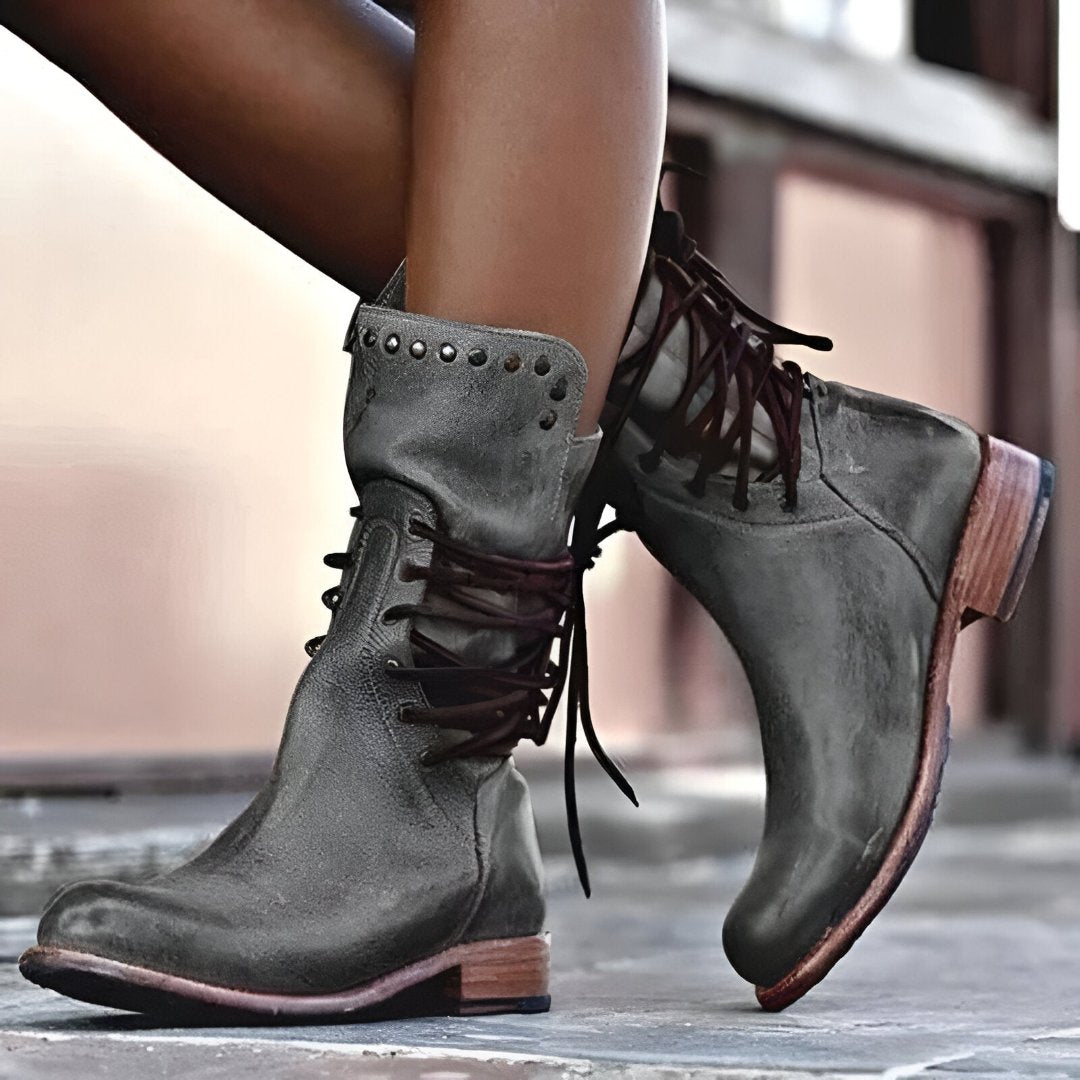 Courtney Bottines Femme – Bottines en Cuir Véritable Élégantes & Durables au Style Chic