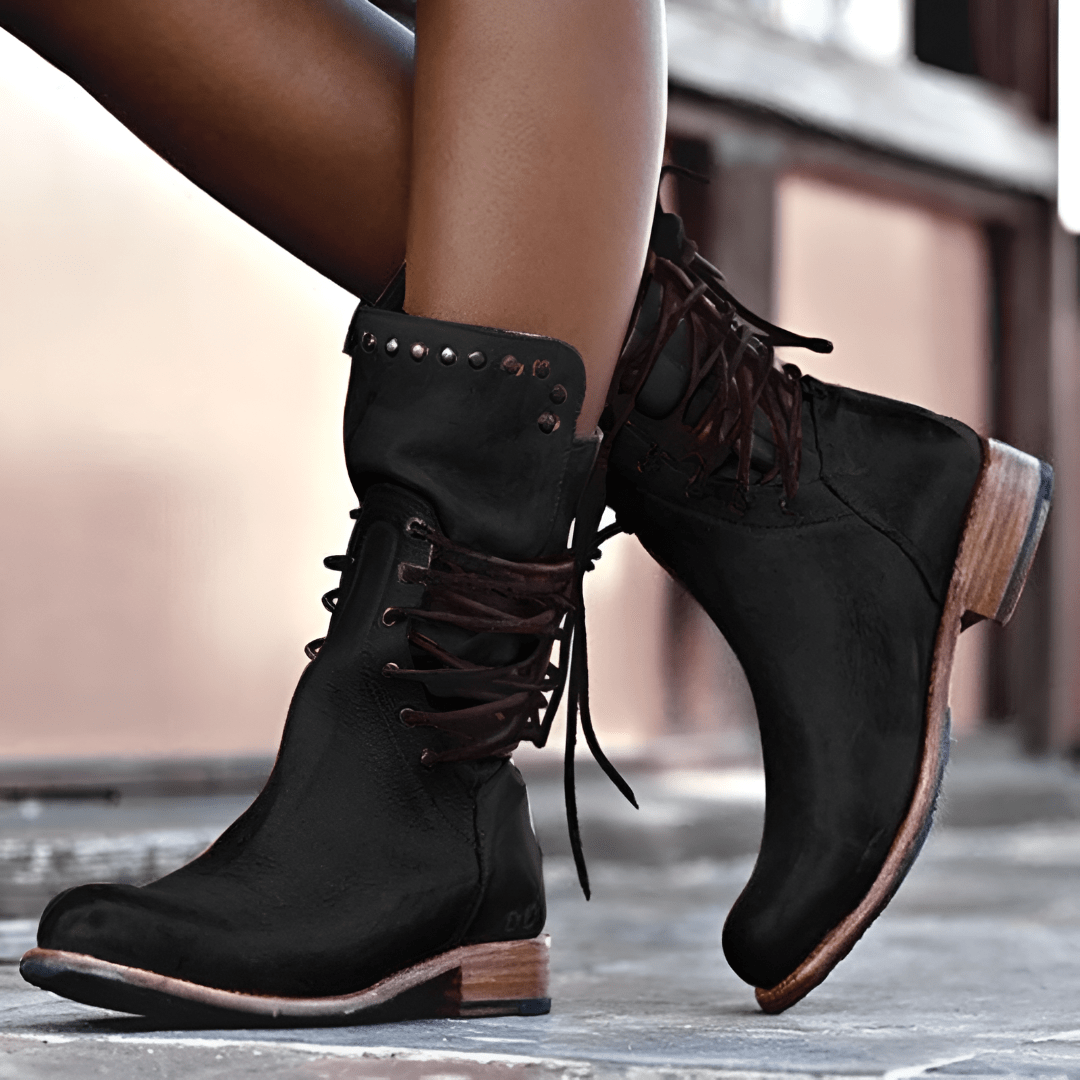 Courtney Bottines Femme – Bottines en Cuir Véritable Élégantes & Durables au Style Chic