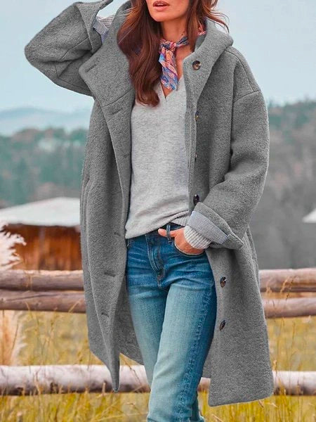 Claire Manteau Femme en Laine – Manteau Élégant, Chaud et Polyvalent pour l'Hiver